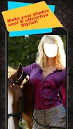 Horse With Girl Photo Suit Screenshot 0