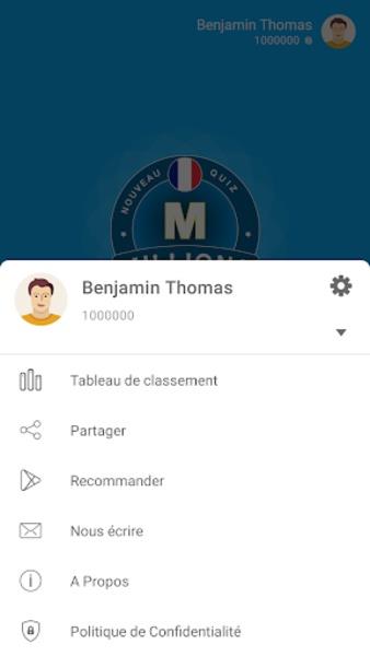 Schermata Millions Quiz - Français 0