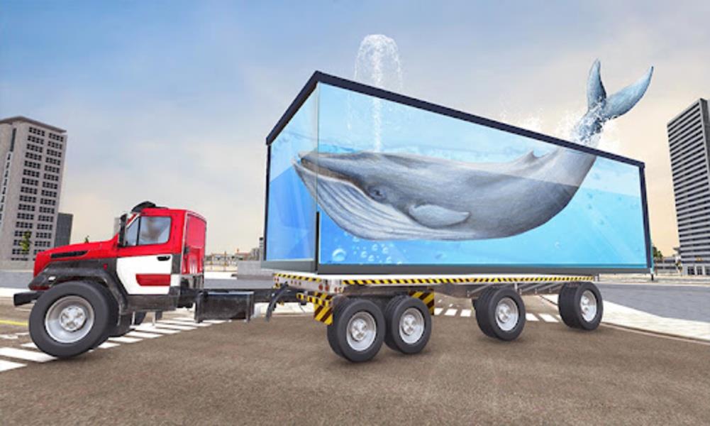 Sea Animal Transporter 2018: Truck Simulator Game স্ক্রিনশট 1