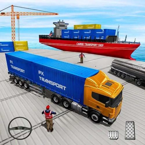 Cargo Transport Truck Driving Captura de tela 0