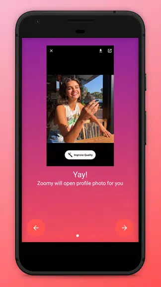 Zoomy for Instagram - Big HD profile photo picture ဖန်သားပြင်ဓာတ်ပုံ 2