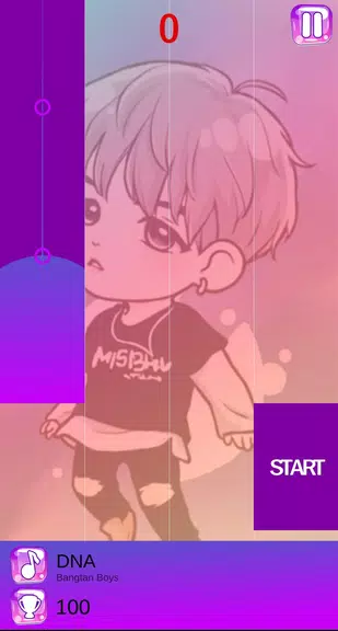 BTS Chibi Piano Tiles Captura de tela 3