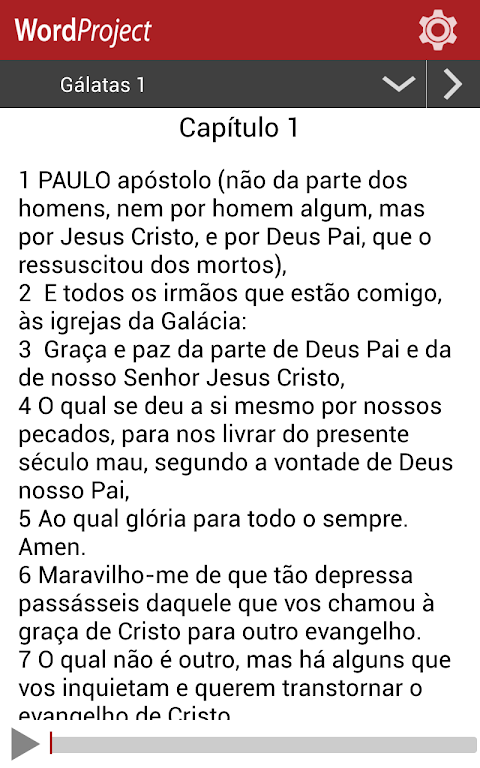 Portuguese Audio Bible Screenshot 0