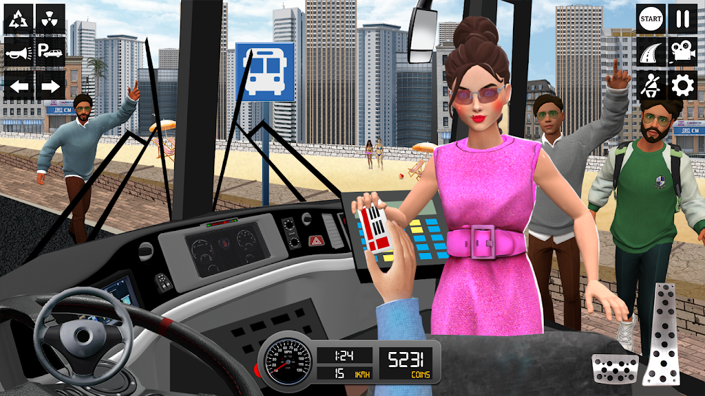 Driving Simulator 3d Bus Games Скриншот 0