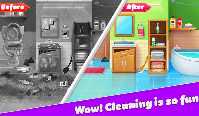 Dream Home Cleaning Game Wash Tangkapan skrin 2