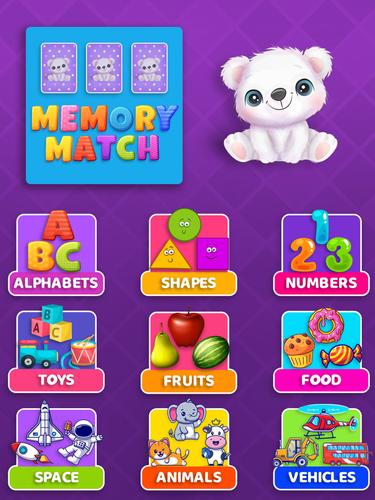 Baby Boo - MemoryMatch 스크린샷 2
