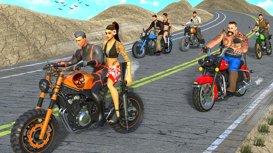 Gangster Bike: Real Race Game Zrzut ekranu 2
