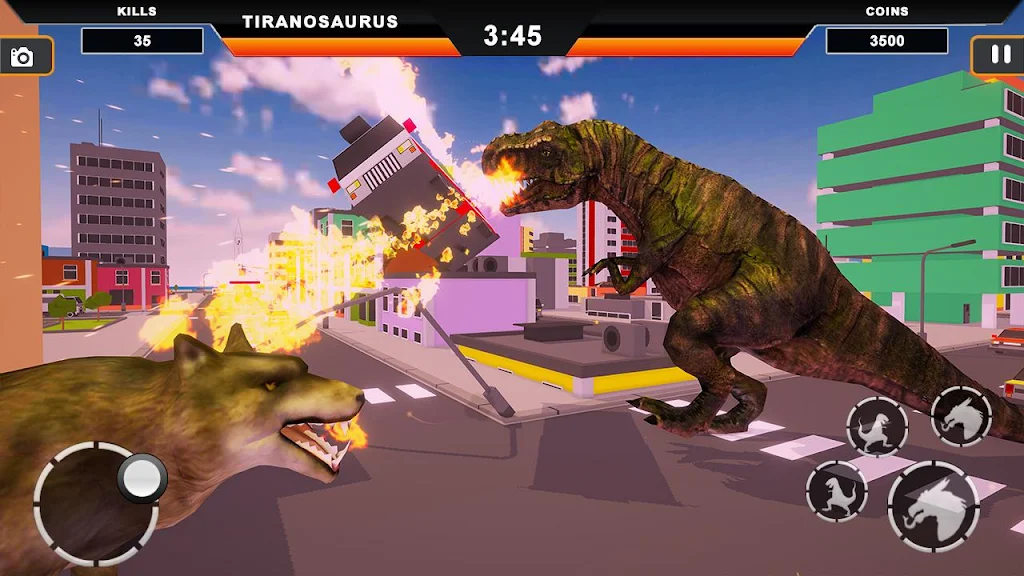 Dinosaur Rampage: Dino City Rampage Simulator 螢幕截圖 2