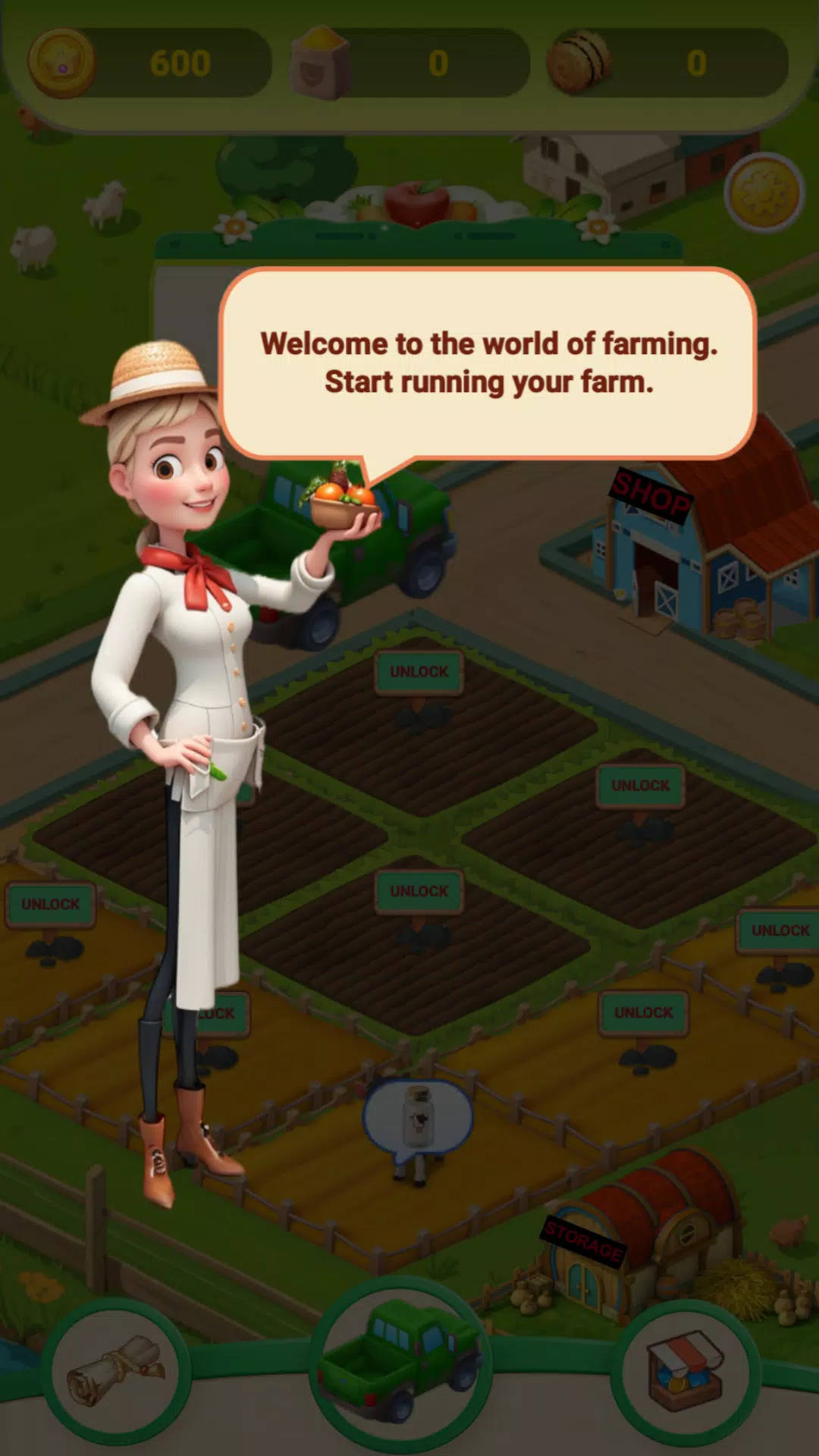 Cozy Town: Farms & Trucks Tangkapan skrin 0