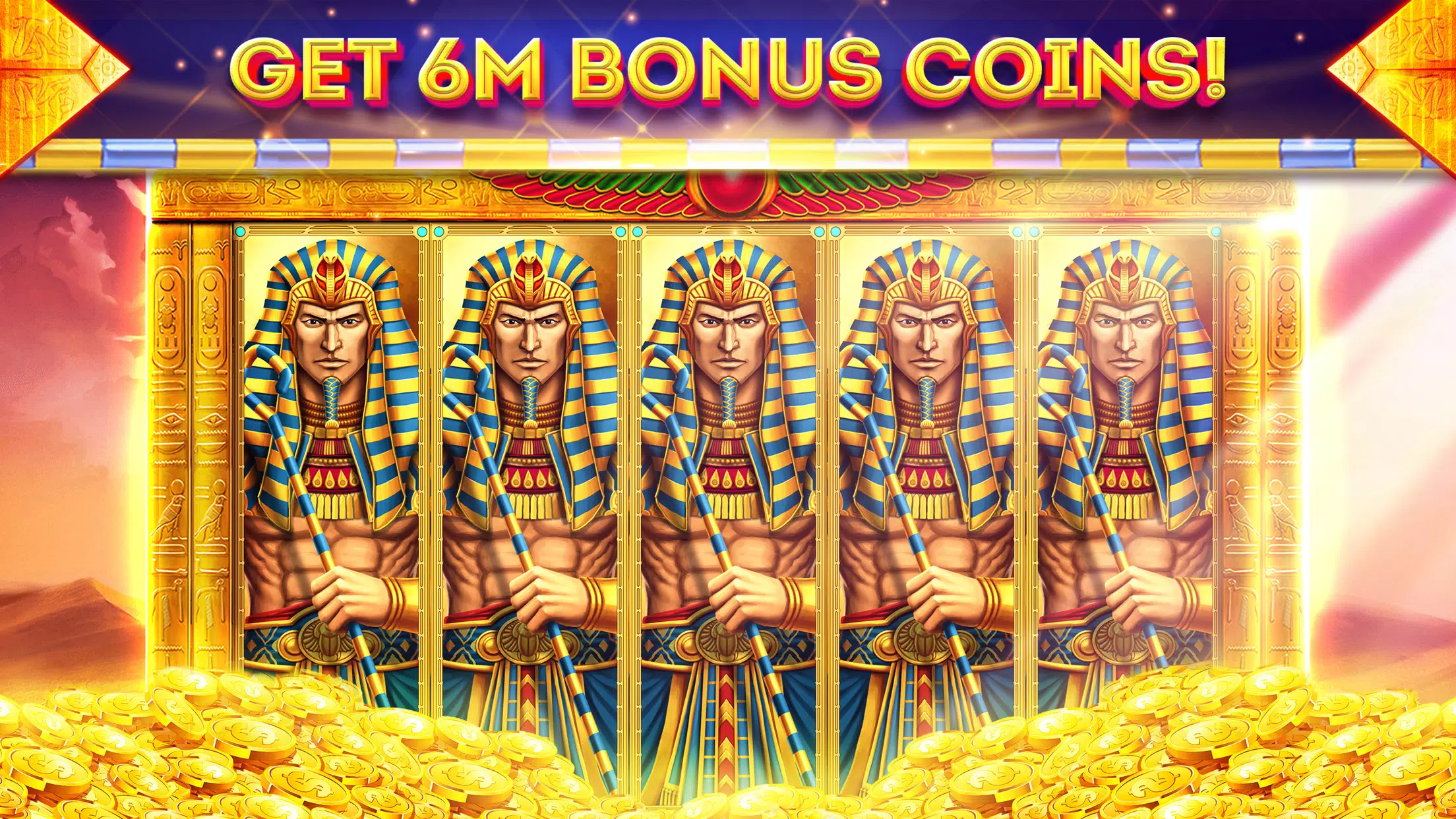 Pharaohs of Egypt Slots Casino 스크린샷 0