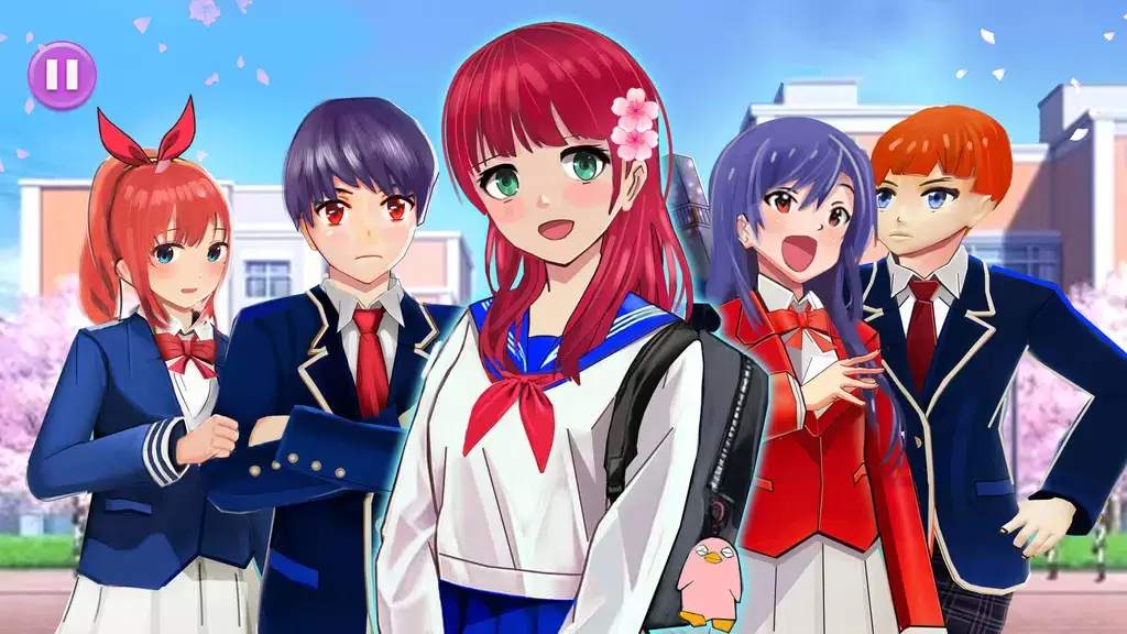 Anime High School Life Скриншот 3