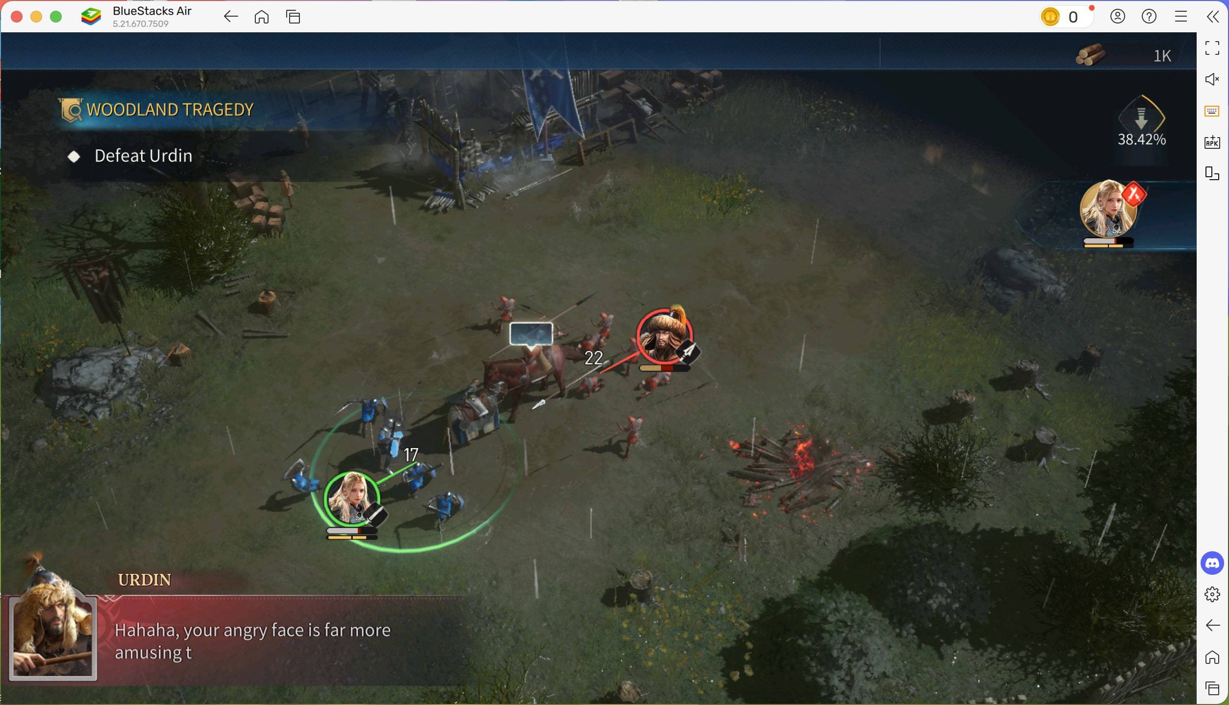 Age of Empires Mobile Lands บน Mac ผ่านทาง Bluestacks Air