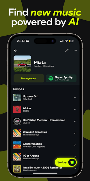 Swipefy for Spotify Screenshot 0