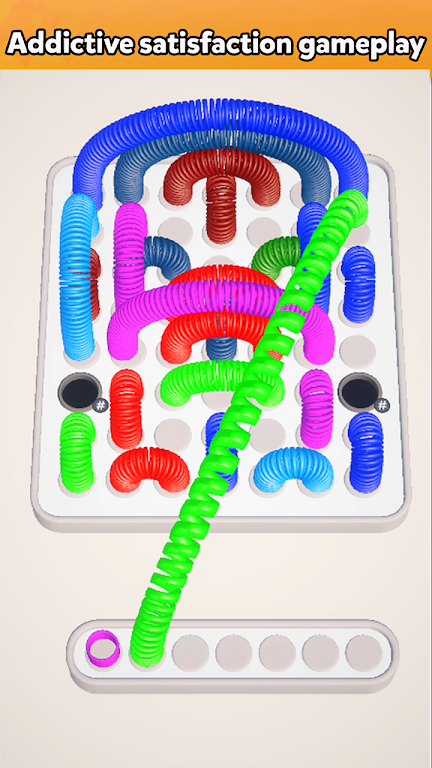 Slinky Jam 3D - Sort puzzle Ekran Görüntüsü 2