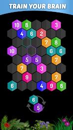 Merge Hexa - Number Puzzle 螢幕截圖 1