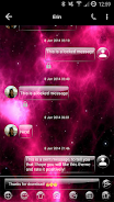 SMS Messages GlassNebula Theme スクリーンショット 1