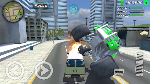 Rope Frog Ninja Hero Car Vegas Tangkapan skrin 2