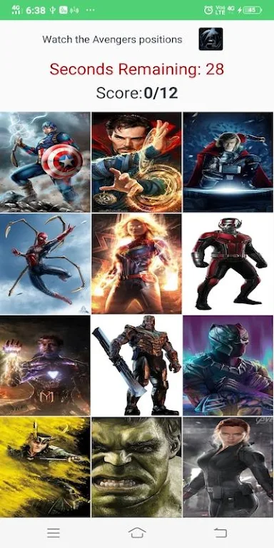 Avengers Cards Flip Game应用截图第3张