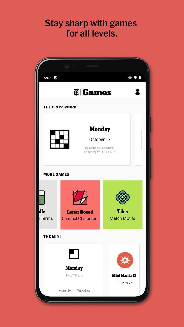 NYT Games: Word Games & Sudoku 螢幕截圖 3