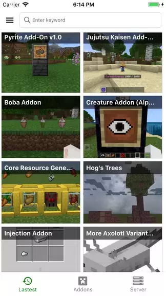 Addons for MCPE - Mods Packs Captura de pantalla 0