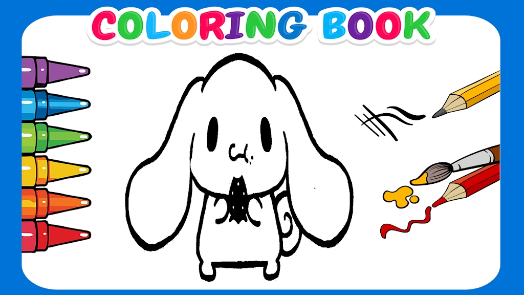 Cute Cinnamoroll coloring book Ekran Görüntüsü 1