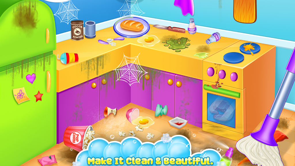 Home cleaning game for girls Captura de pantalla 0