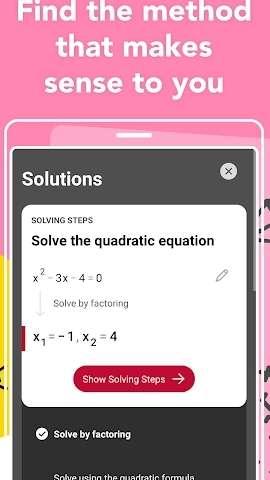 Photomath ภาพหน้าจอ 1