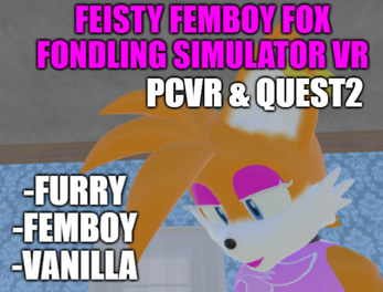 Feisty Femboy Fox Fondling Simulator VR スクリーンショット 0