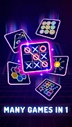 Tic tac toe: minigame 2 player Schermafbeelding 0