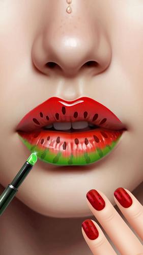 Lip Art Beauty DIY Makeup Game Скриншот 2