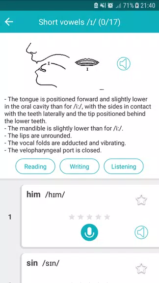 Speak English Pronunciation 螢幕截圖 1