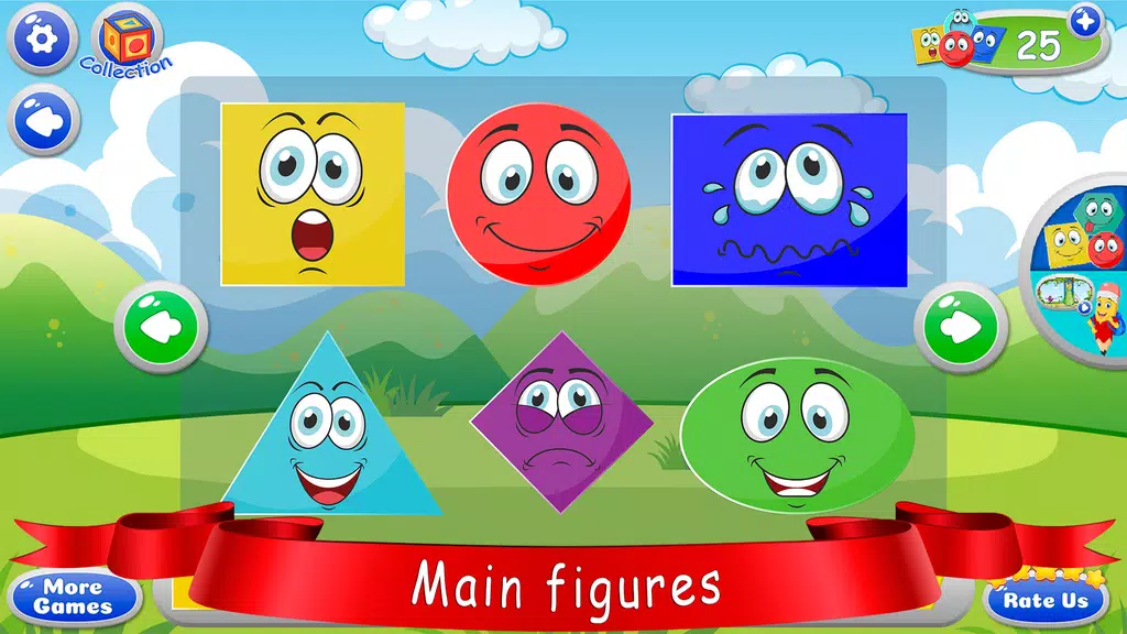 Learn shapes — kids games Screenshot 1