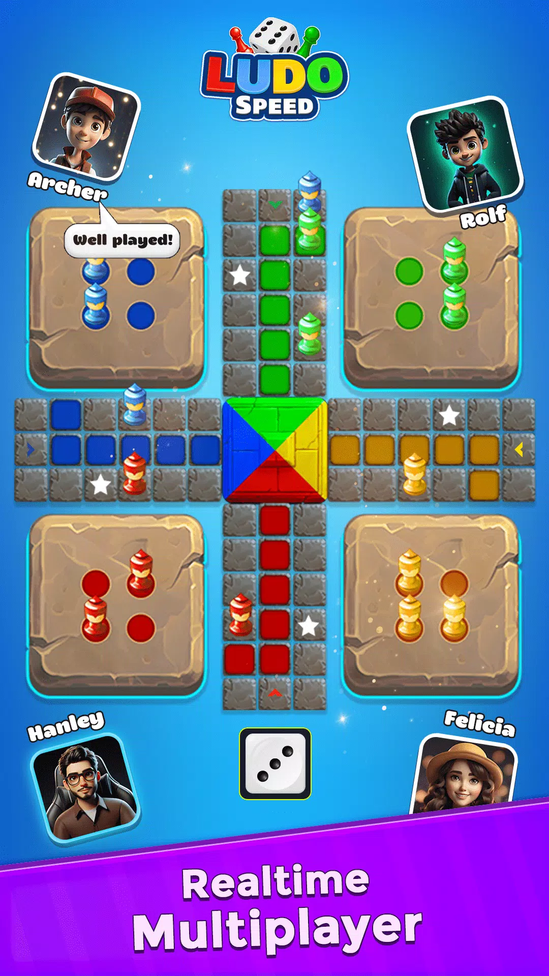 Ludo Speed - Dice Game Fun! 스크린샷 1