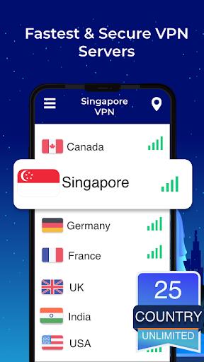 Singapore VPN - Free, Fast & Secure スクリーンショット 1