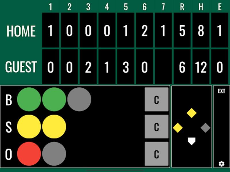 Softball Score ဖန်သားပြင်ဓာတ်ပုံ 1