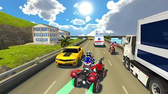 ATV Quad Bike Traffic Race Скриншот 3