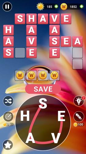 Word Cross Flower Garden Tangkapan skrin 0