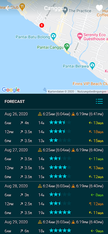 Spotadvisor Surf Forecast Ekran Görüntüsü 2