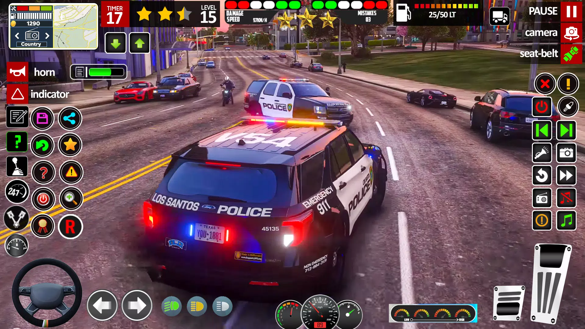 Car Chase Game Cop Simulator Captura de pantalla 1