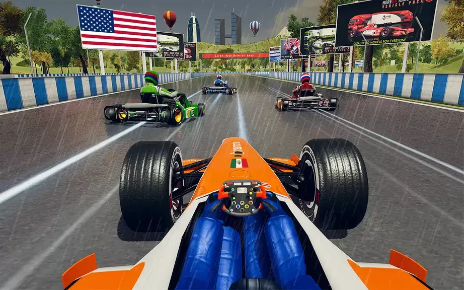 Go Kart Racing Games 3D Stunt 螢幕截圖 1