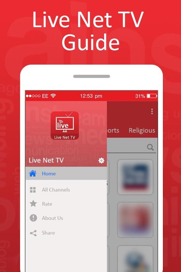 Live Net TV Streaming Guide Tangkapan skrin 2