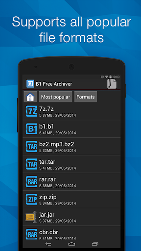 B1 Archiver zip rar unzip ဖန်သားပြင်ဓာတ်ပုံ 0