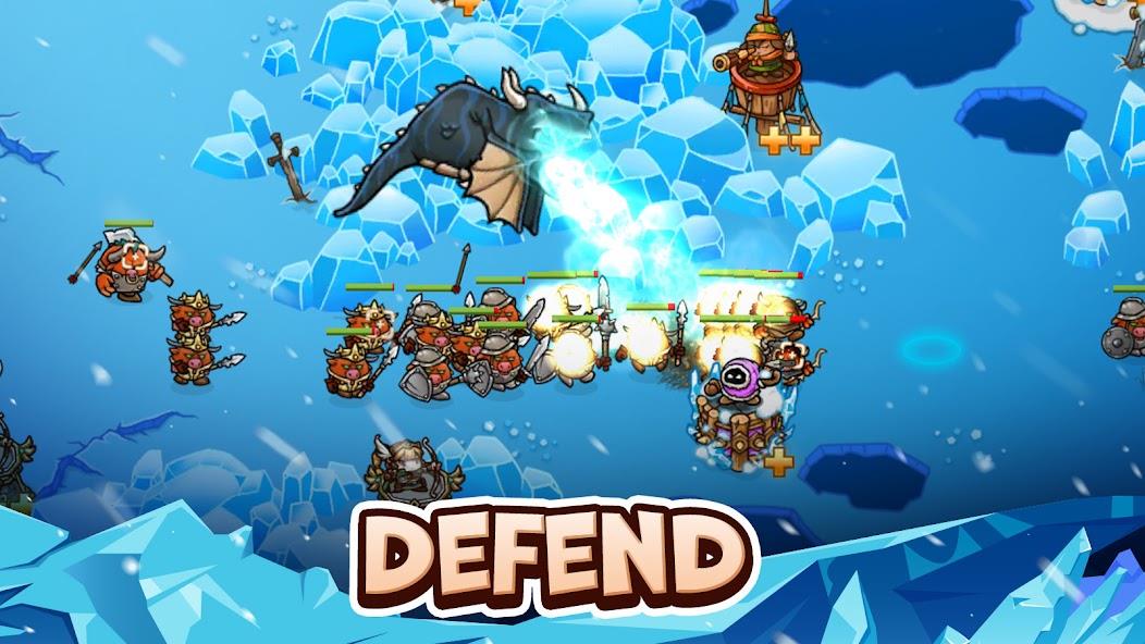 Crazy Defense Heroes - TD Game Mod स्क्रीनशॉट 0