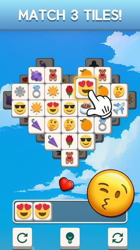 Tile Match Emoji -Triple Tile 螢幕截圖 1