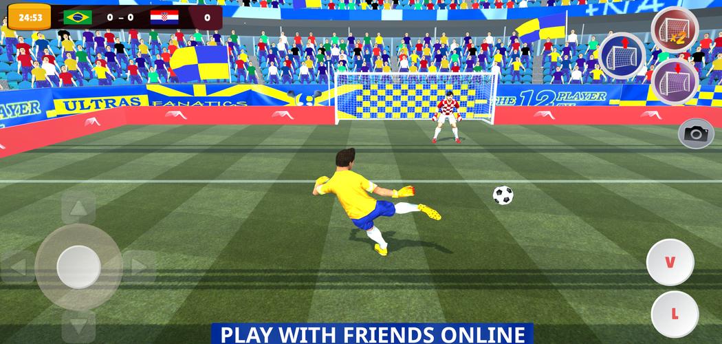 Goalie Wars Football Online ဖန်သားပြင်ဓာတ်ပုံ 0