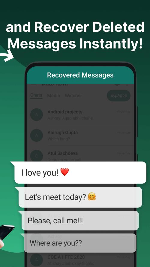 Auto RDM: Recover Messages स्क्रीनशॉट 1