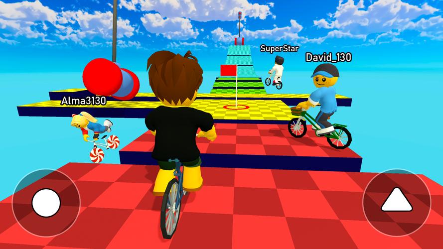Obby bike: Parkour Adventure 螢幕截圖 0