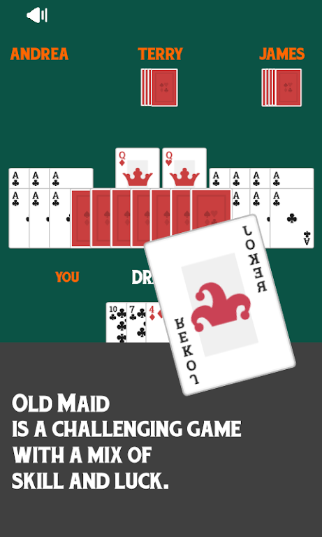 Old Maid Free Card Game 螢幕截圖 0