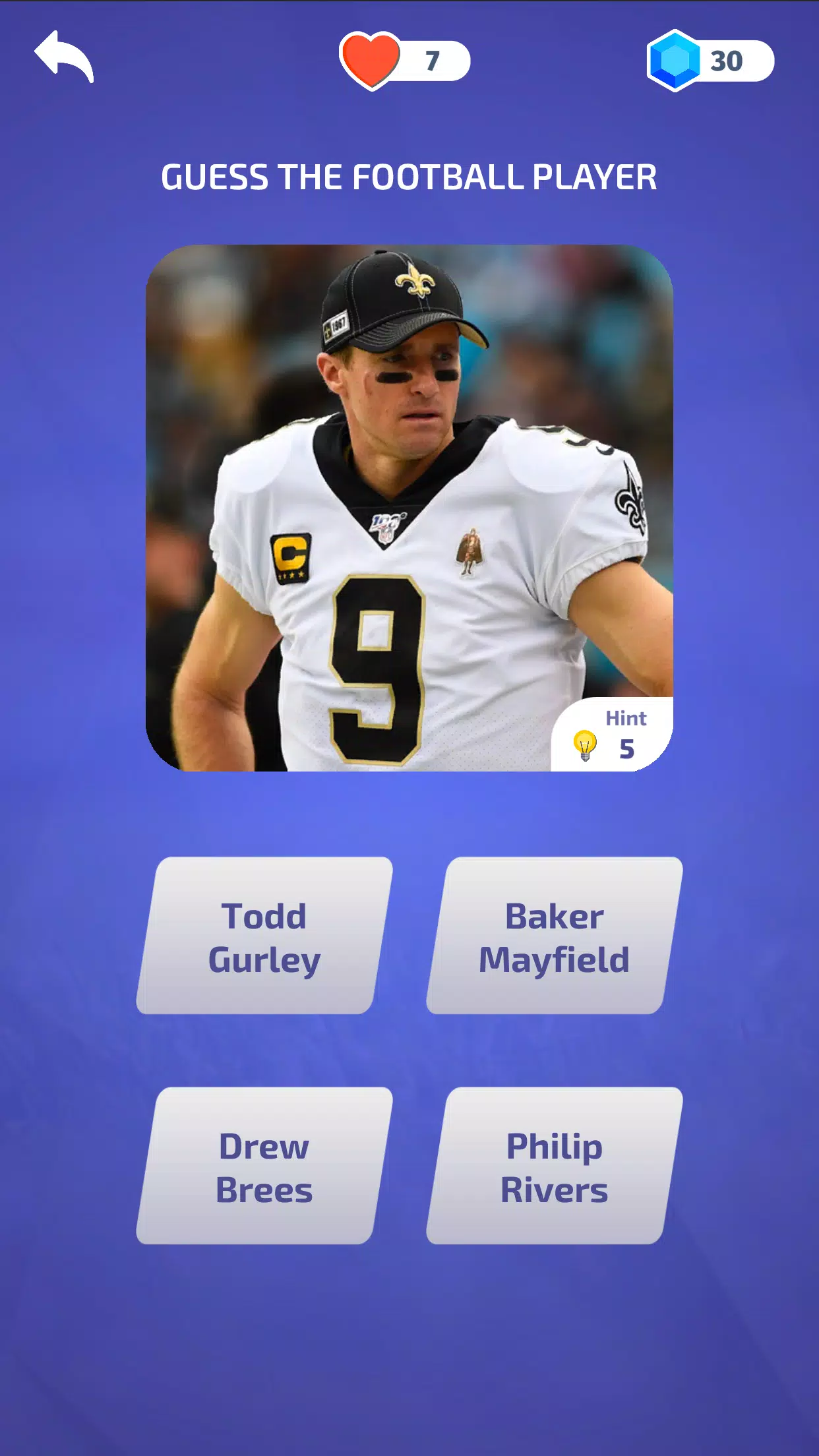 American Football - Quiz Screenshot 0