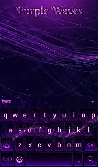 Purple Waves Wallpaper Tangkapan skrin 1